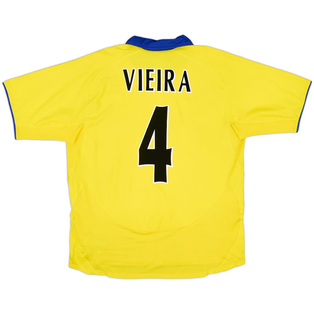 2003-05 Arsenal Away Shirt Vieira #4 - 8/10 - (XL)
