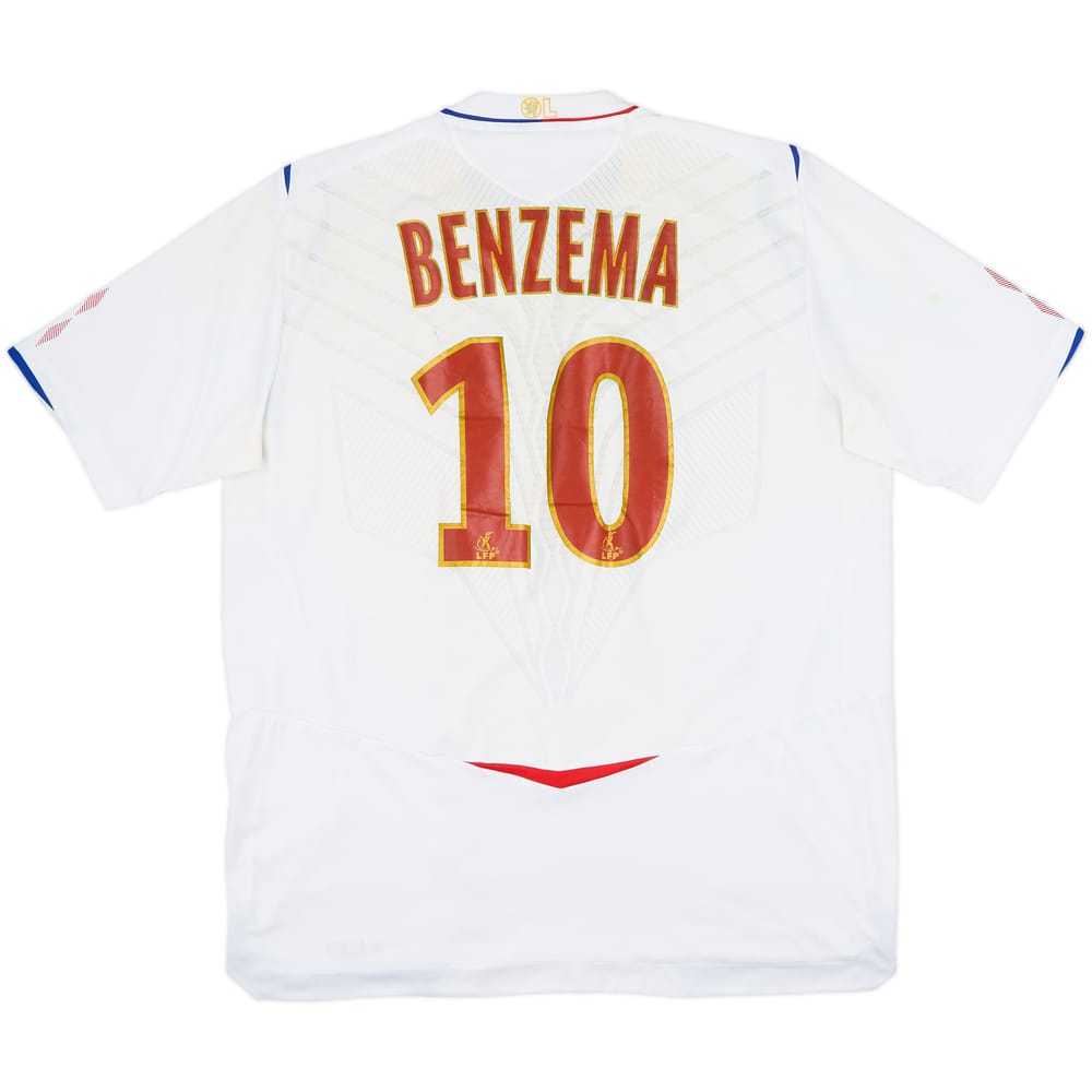2008-09 Lyon Home Shirt Benzema #10 - 4/10 - (XL)