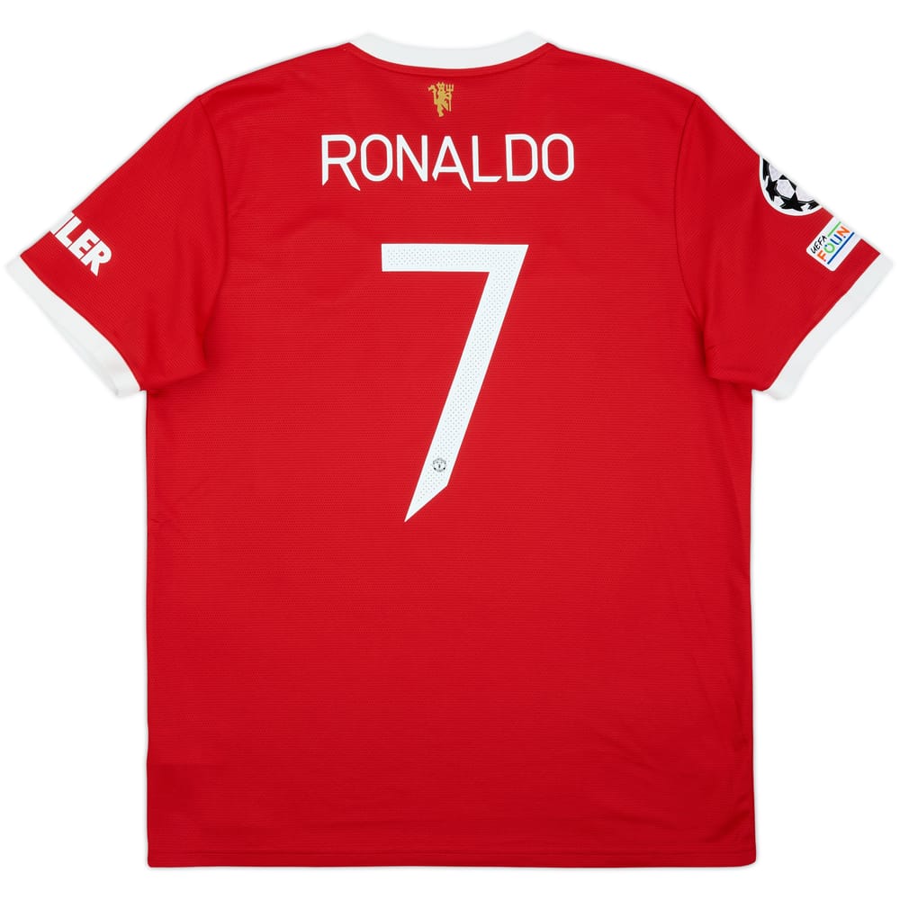 2021-22 Manchester United Home Shirt Ronaldo #7 - 9/10 - (XL)