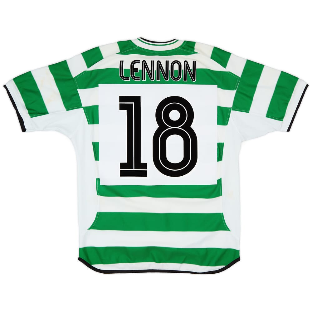 2001-03 Celtic Home Shirt Lennon #18 - 5/10 - (M)