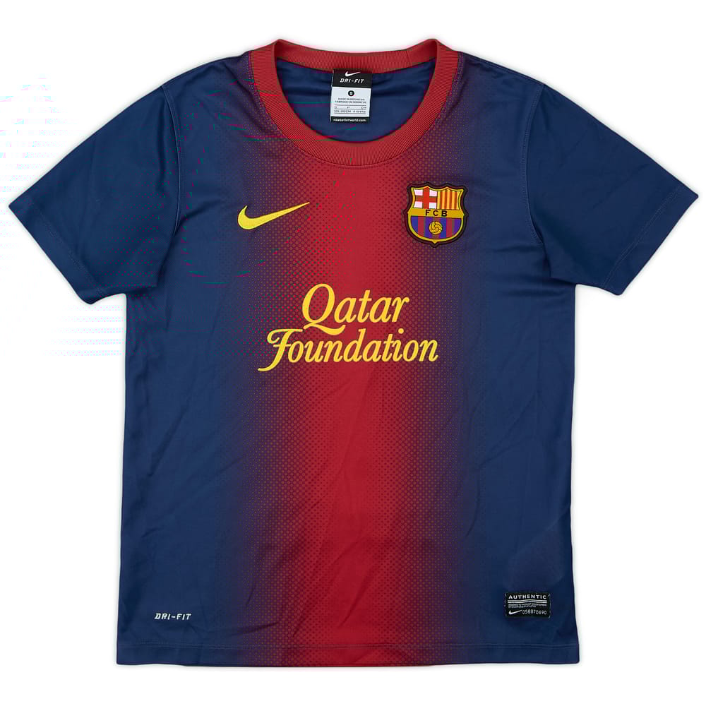 2012-13 Barcelona Basic Home Shirt - 7/10 - (S.Boys)
