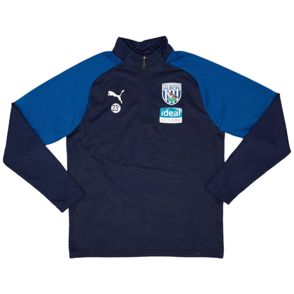 2018-19 West Brom U23 Player Issue Puma 1/4 Zip Drill Top - 9/10 - (M)