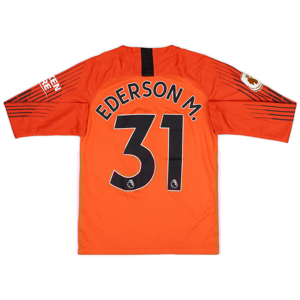 2018-19 Manchester City GK Shirt Ederson M. #31 - 6/10 - (L.Boys)