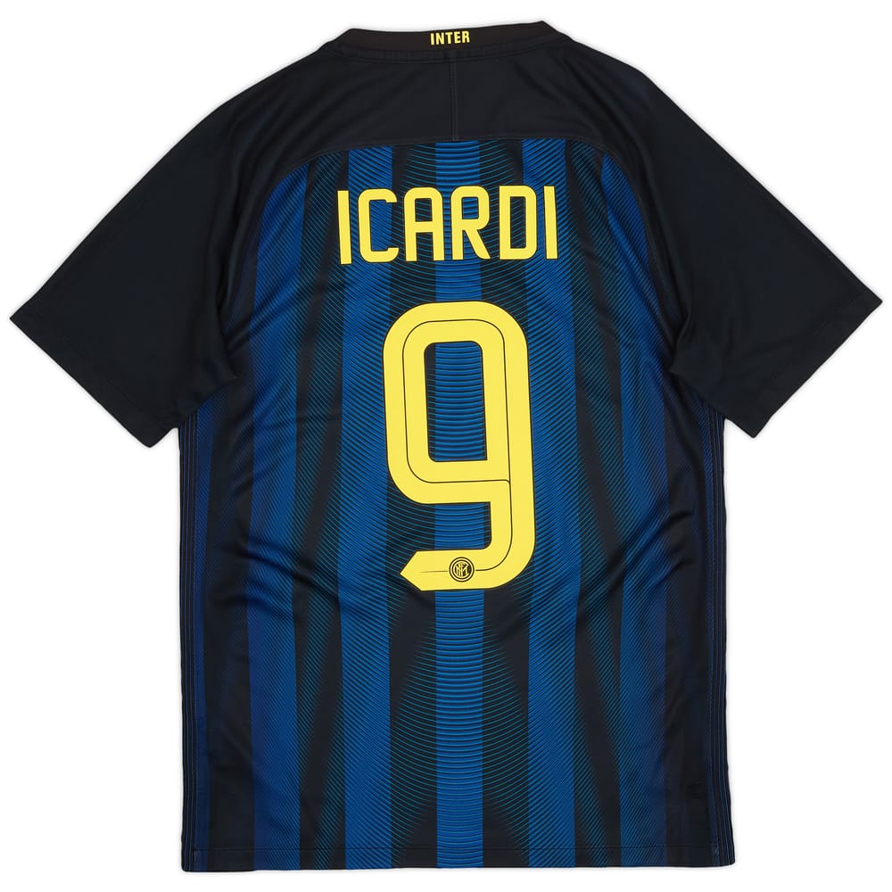 2016-17 Inter Milan Home Shirt Icardi #9 - 8/10 - (S)