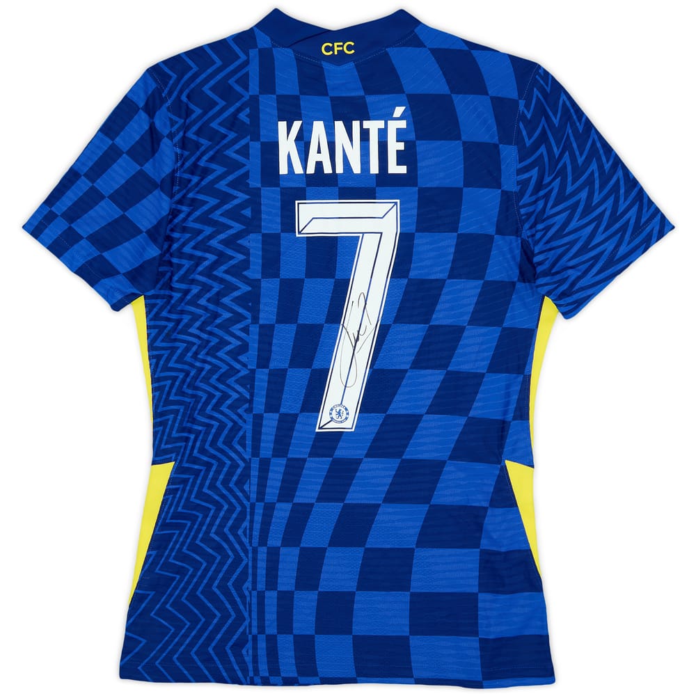 2021-22 Chelsea Player Issue Signed Home Shirt Kante #7 - 8/10 - (M)