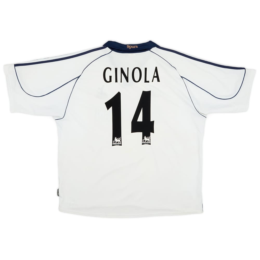 1999-01 Tottenham Home Shirt Ginola #14 - 7/10 - (XXL)