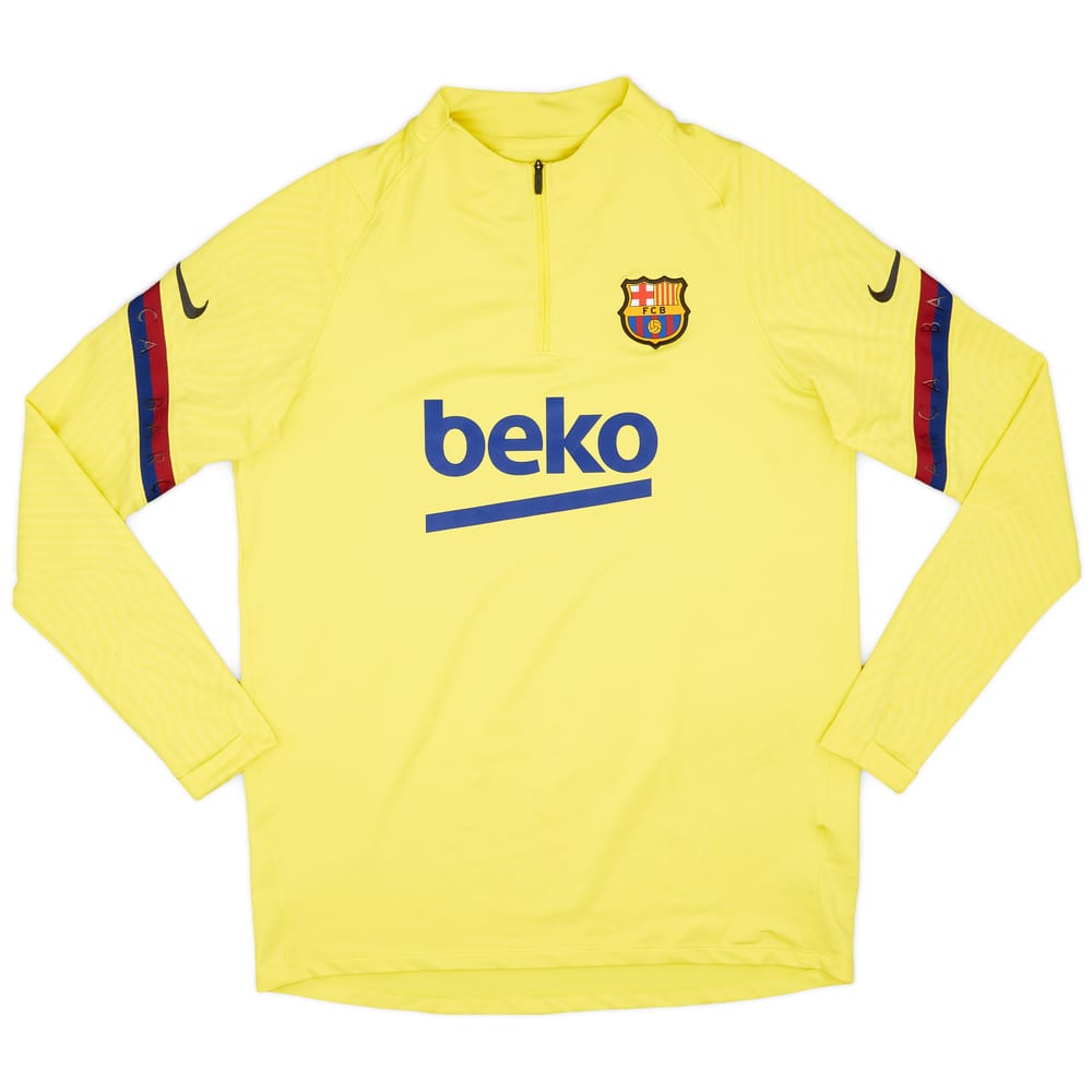 2020-21 Barcelona Nike 1/4 Zip Training Top - 8/10 - (L)