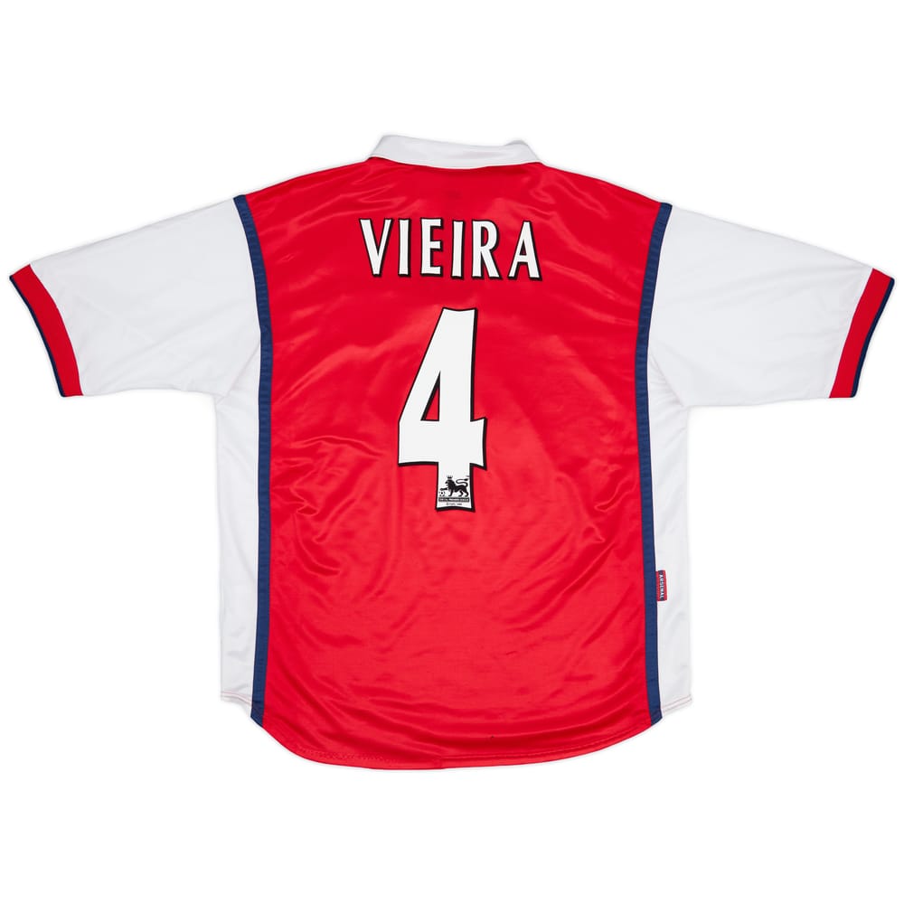 1998-99 Arsenal Home Shirt Vieira #4 - 6/10 - (L)