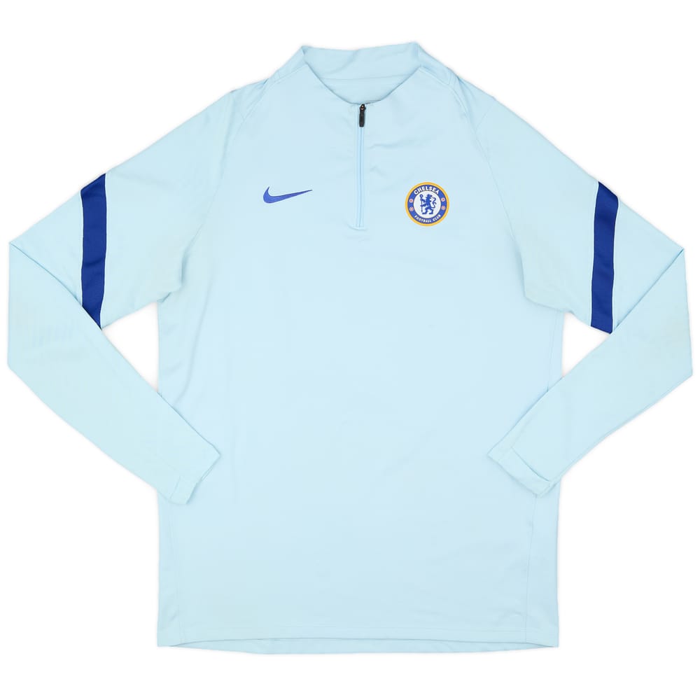 2020-21 Chelsea Nike 1/4 Zip Drill Top - 8/10 - (L)
