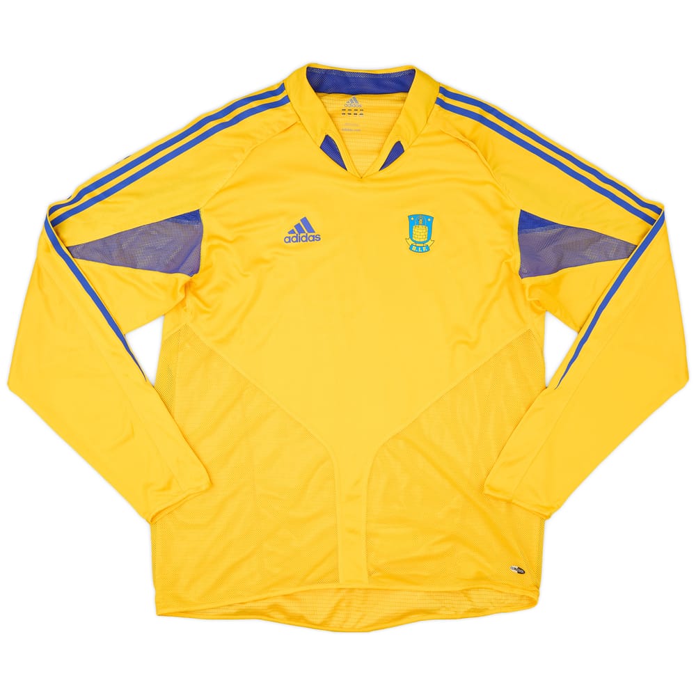 2004-05 Brondby Player Issue Home L/S Shirt - 9/10 - (XL)