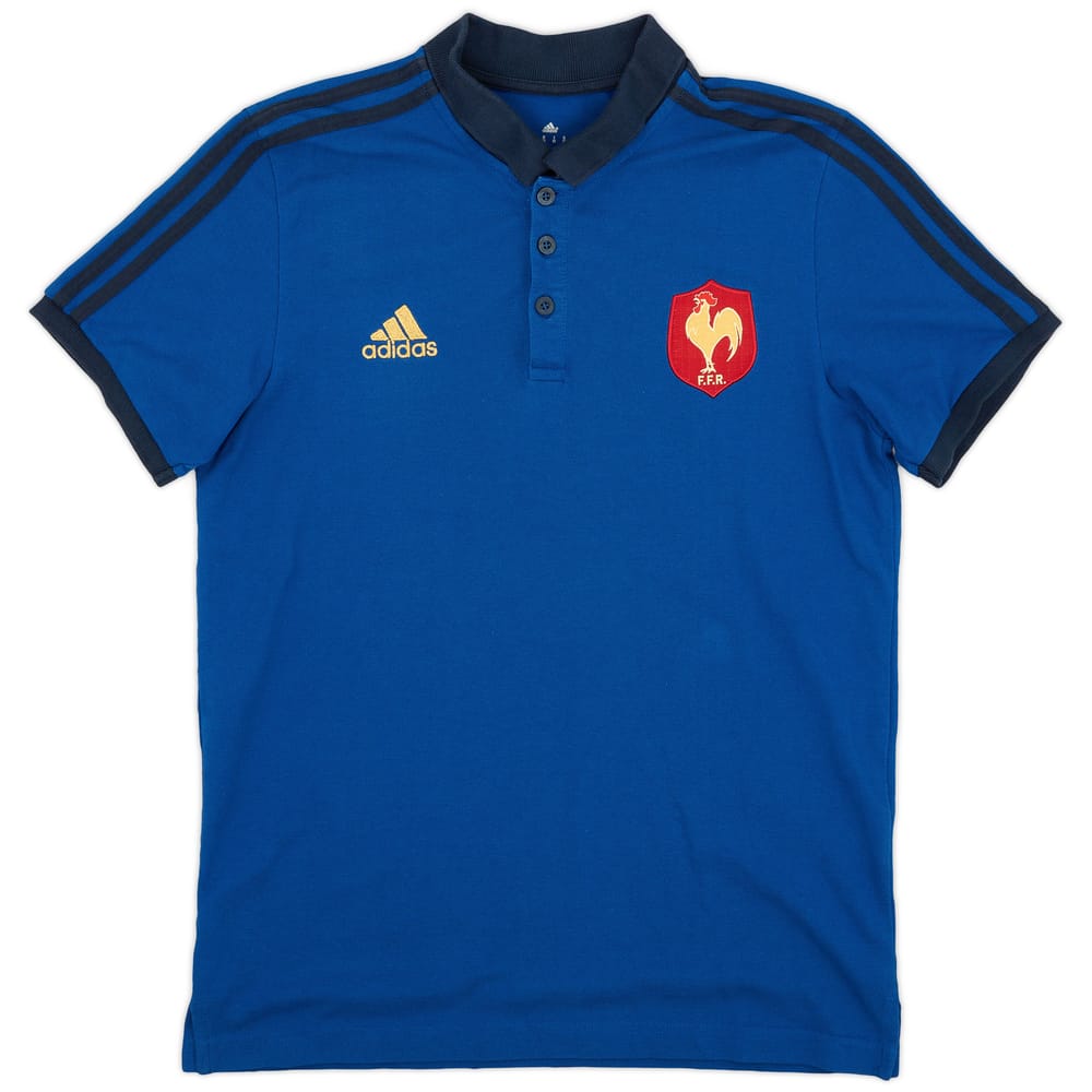 2015-16 France Rugby adidas Polo Shirt - 10/10 - (M)