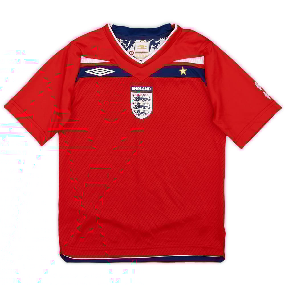 2008-10 England Away Shirt - 9/10 - (6-7 Years)
