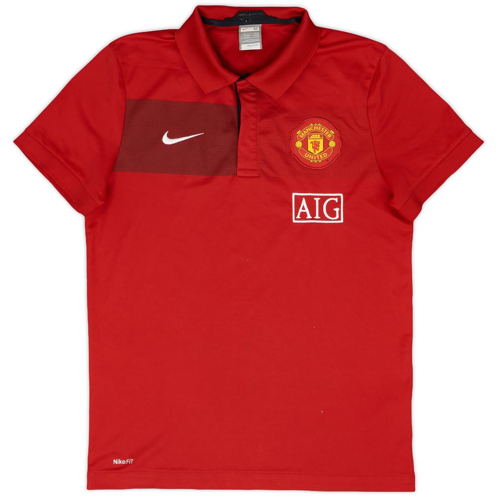2009-10 Manchester United Nike Polo Shirt - 8/10 - (M)