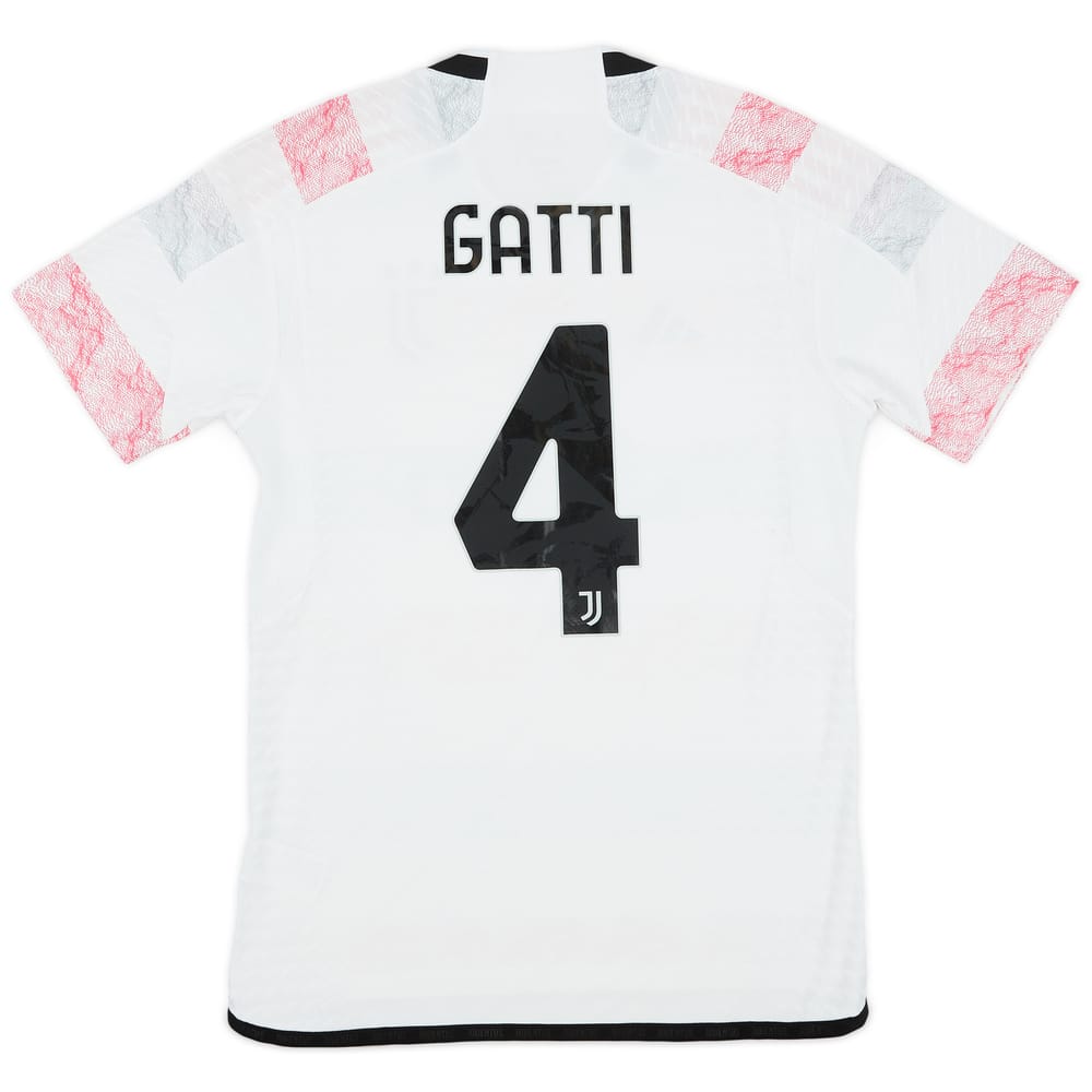 2023-24 Juventus Authentic Away Shirt Gatti #4 - 9/10 - (M)