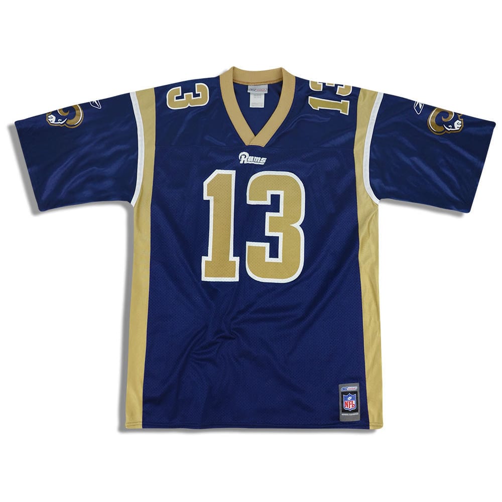 2001 St. Louis Rams Warner #13 Reebok Jersey (Home) XL