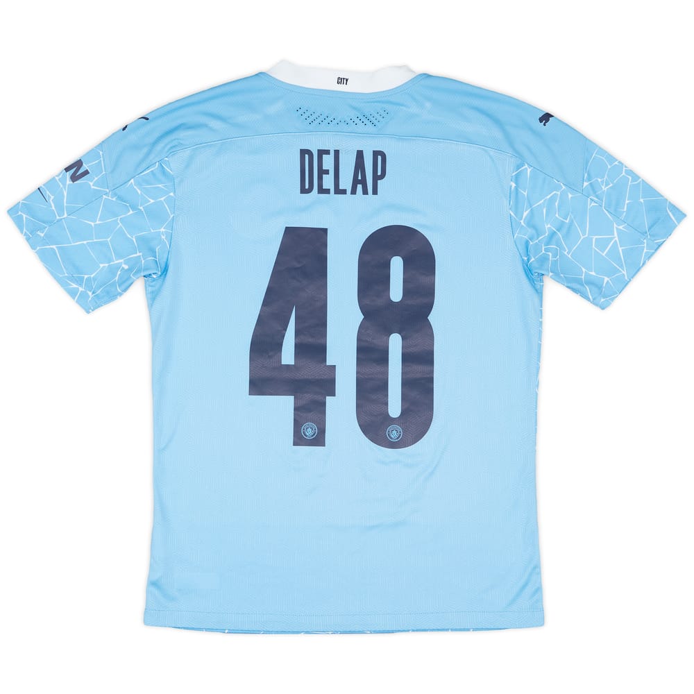 2020-21 Manchester City Match Issue FA Cup Home Shirt Delap #48