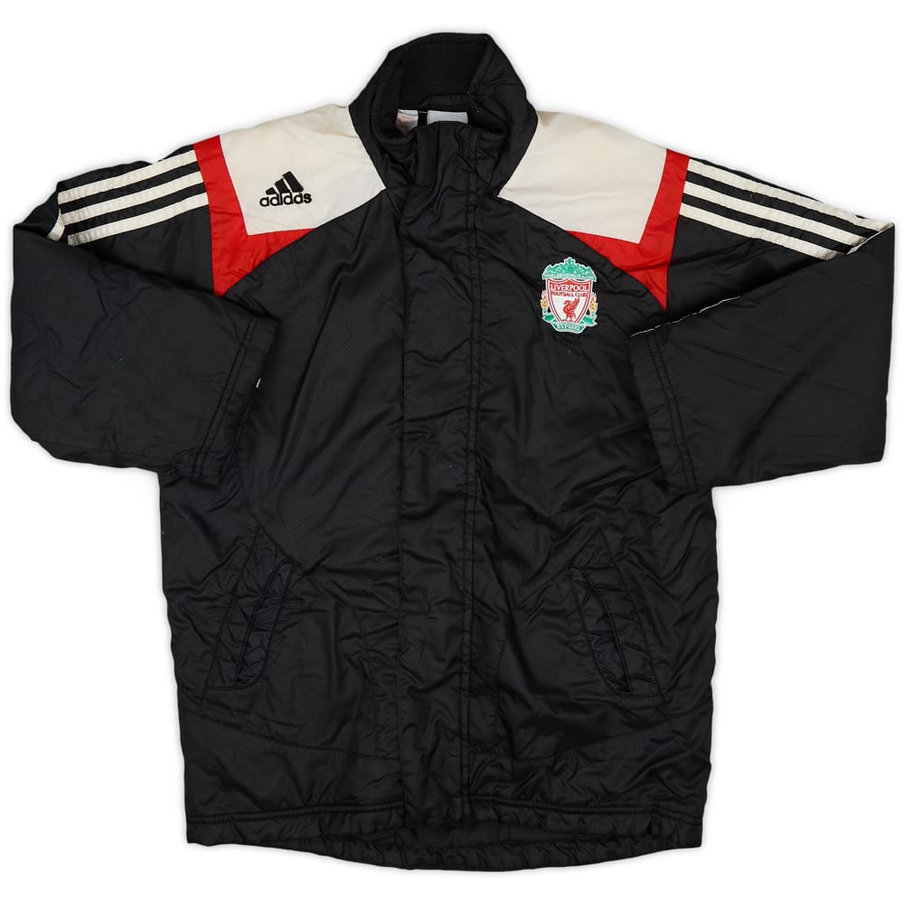 2007-08 Liverpool adidas Padded Bench Coat - 6/10 - (XS.Boys)