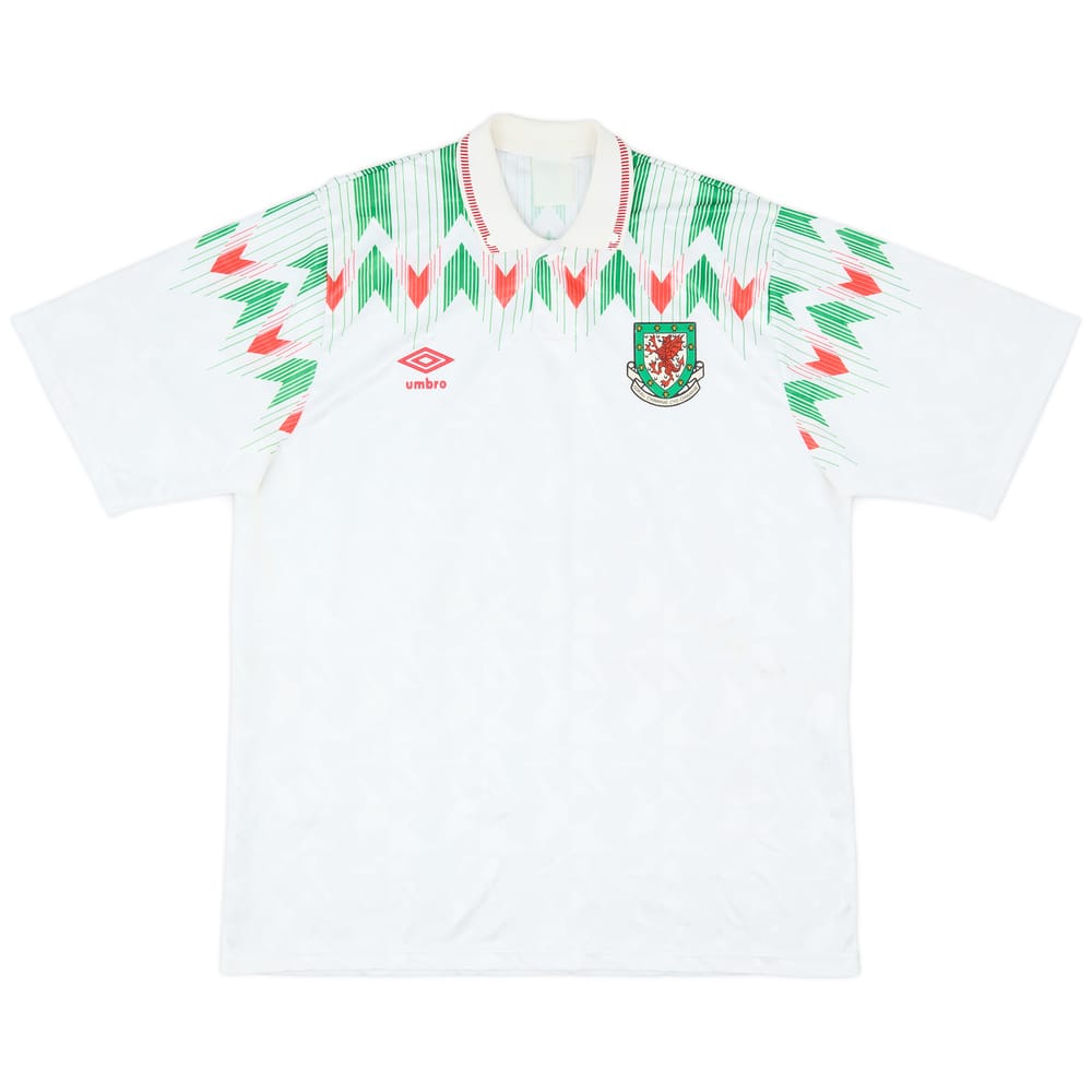 1990-92 Wales Away Shirt - 6/10 - (XL)