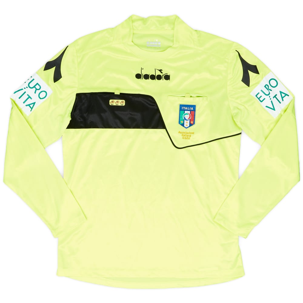 2017-18 Italy Diadora Referee L/S Shirt - 8/10 - (M)