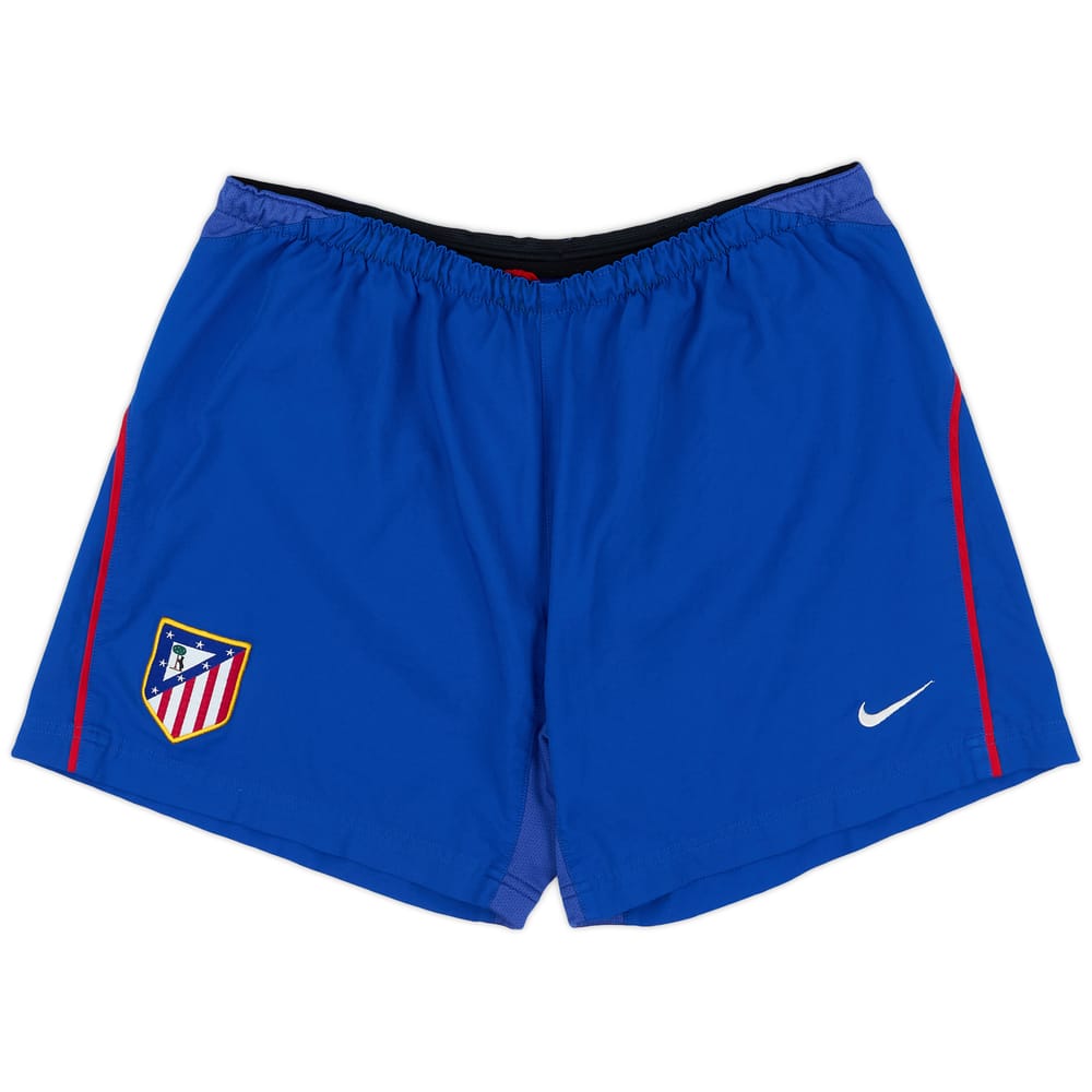 2003-04 Atletico Madrid Home Shorts - 6/10 - (L)