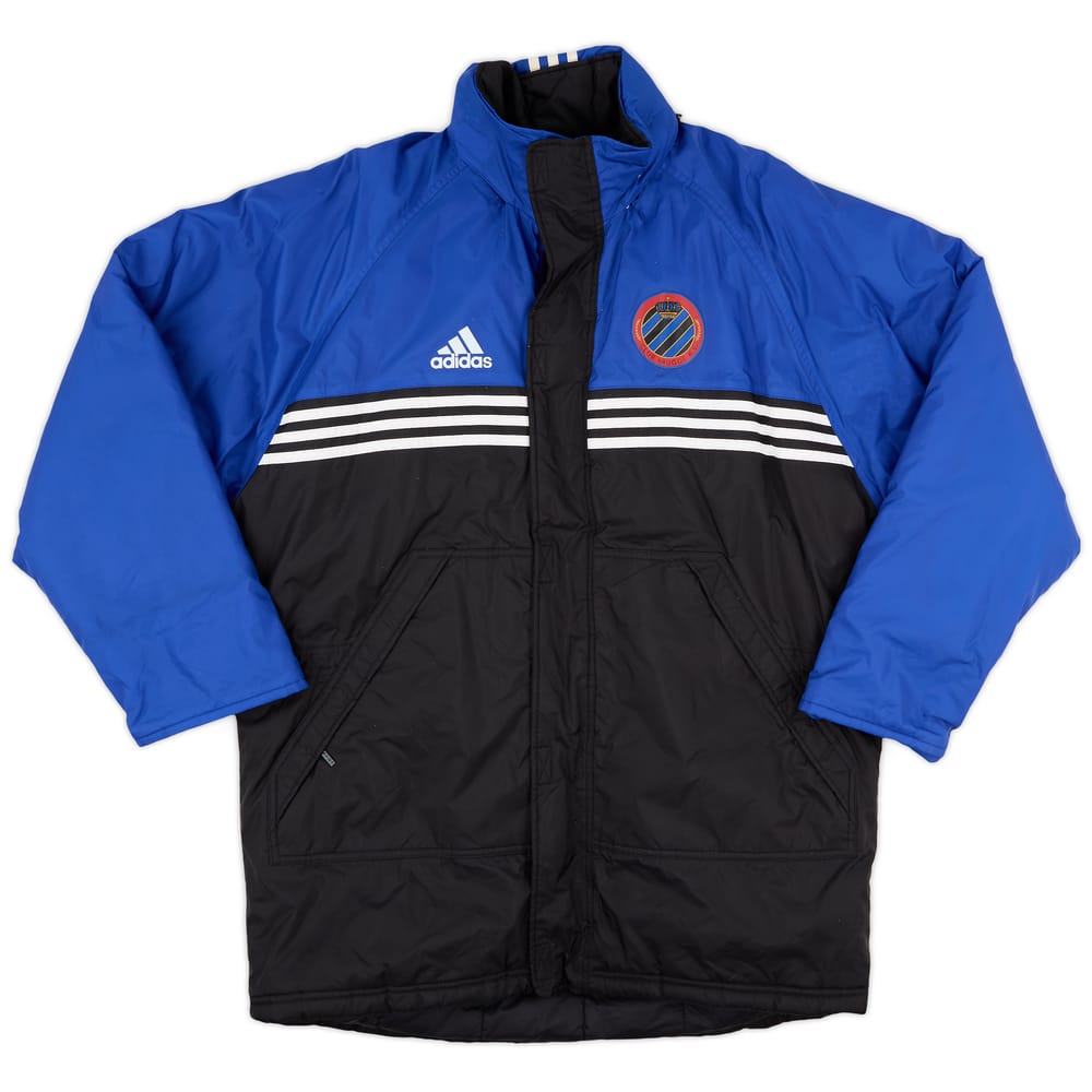 1998-99 Club Brugge adidas Padded Bench Coat - 8/10 - (L)