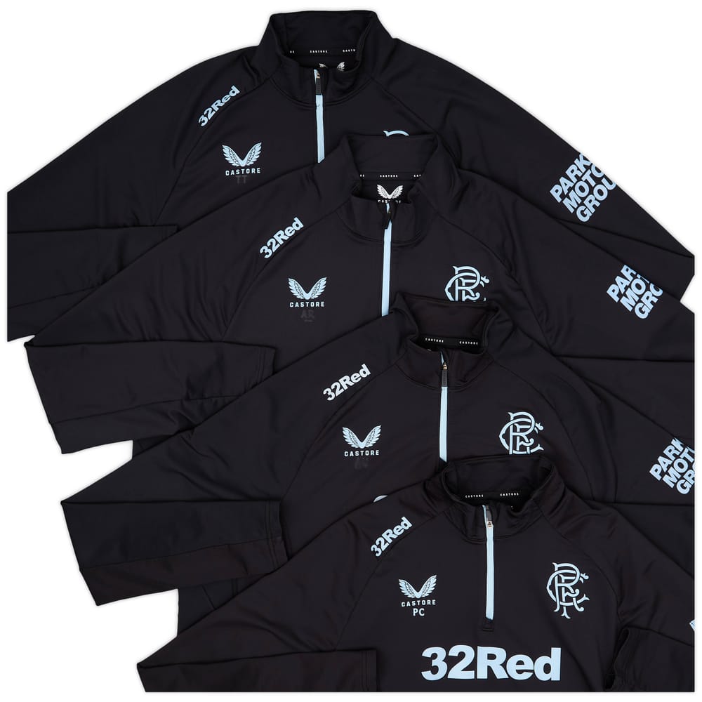 2024-25 Rangers Staff Issue 1/4 Zip Training Top # - 5/10