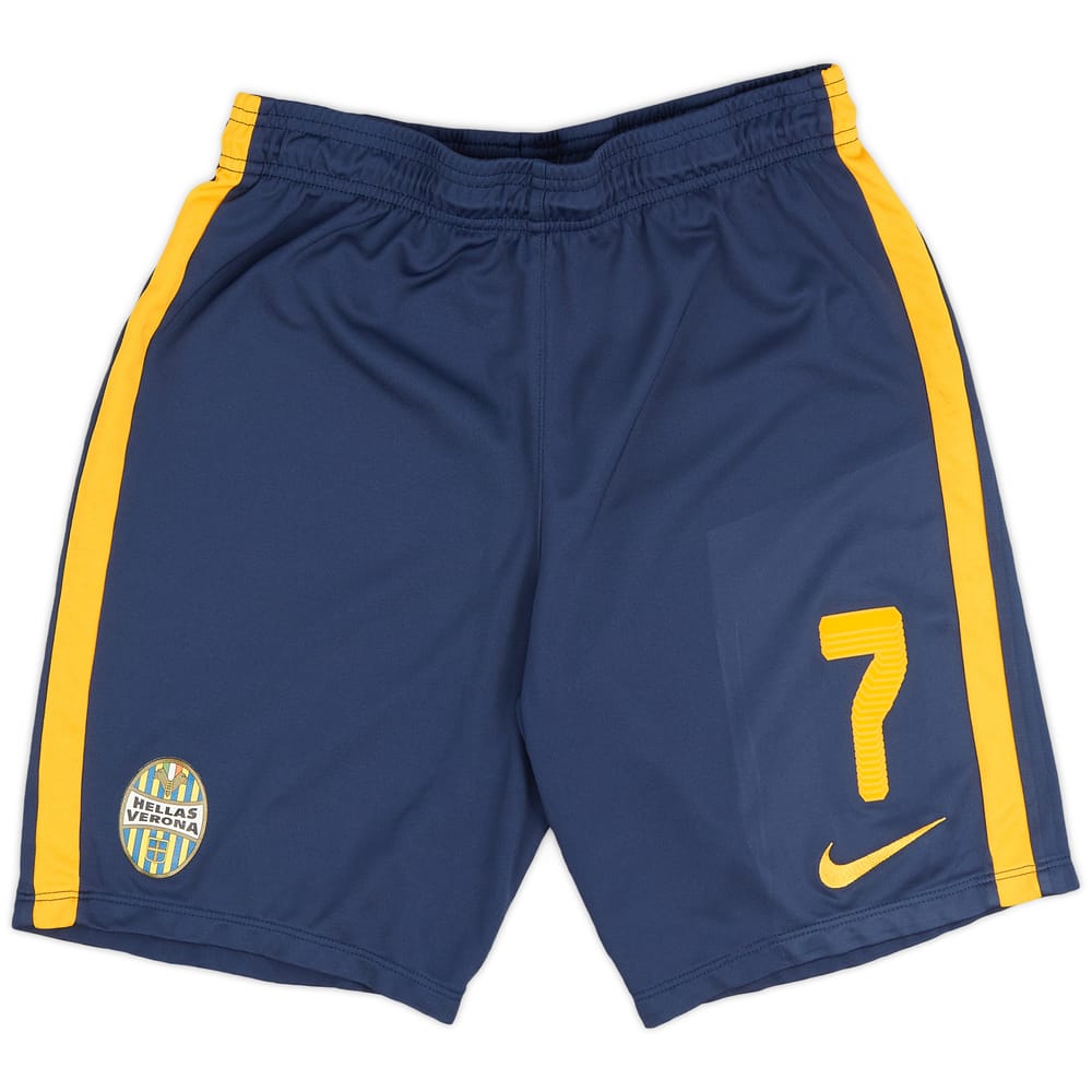 2017-18 Hellas Verona Player Issue Away Alternate Shorts # - 8/10 - (M)