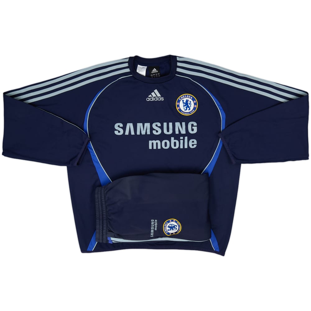 2006-07 Chelsea adidas Full Tracksuit - 6/10 - (M)