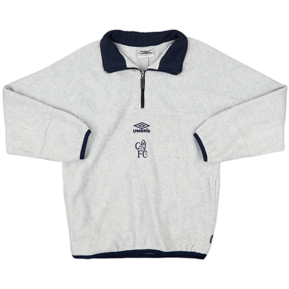 1998-00 Chelsea Umbro 1/4 Zip Fleece Top - 7/10 - (S)