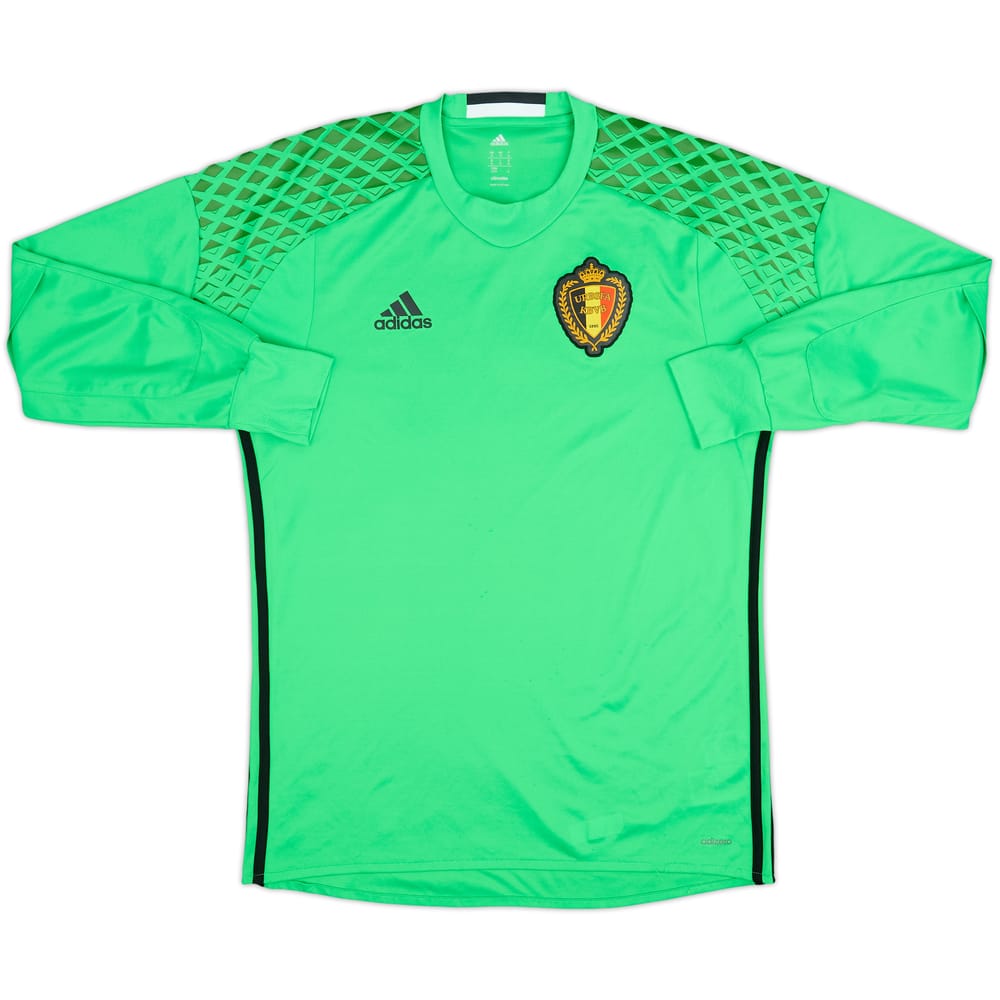 Camiseta auténtica de portero de Belgium 2016-18 - 8/10 - (M)