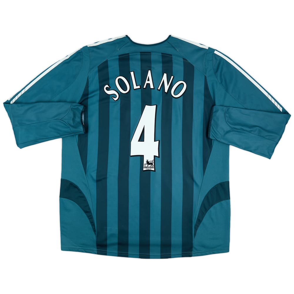 2005-06 Newcastle Away L/S Shirt Solano #4 - 7/10 - (XXL)