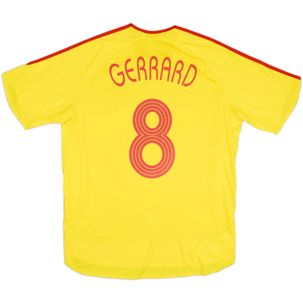 Camiseta de visitante del Liverpool 2006-07 Gerrard #8 - 10/10 - (L)