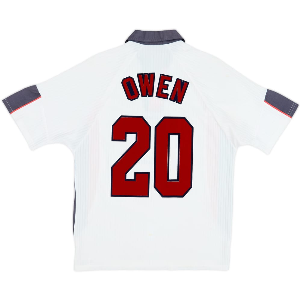 1997-99 England Home Shirt Owen #20 - 5/10 - (L)
