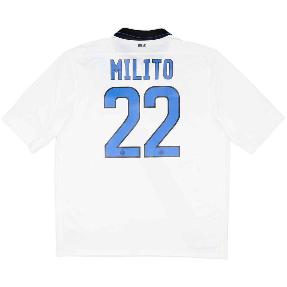 2011-12 Inter Milan Away Shirt Milito #22 - 8/10 - (XL)