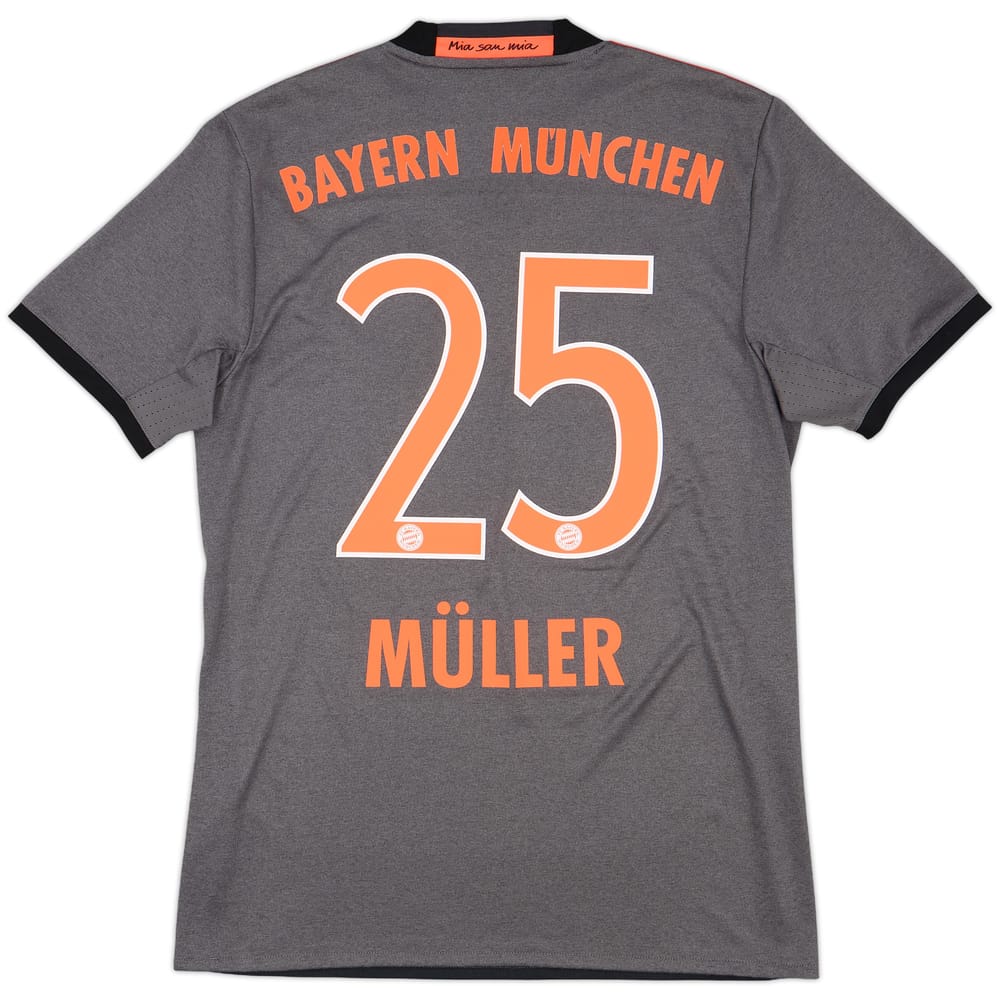 2016-17 Bayern Munich Away Shirt Muller #25 - 10/10 - (S)