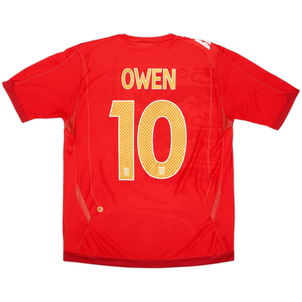 2006-08 England Away Shirt Owen #10 - 5/10 - (L)