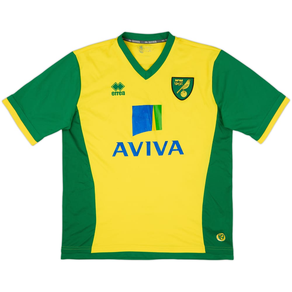 2013-14 Norwich Home Shirt - 7/10 - (XL)