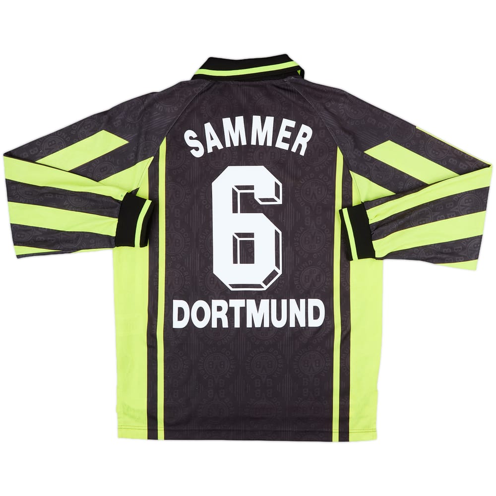1996-97 Borussia Dortmund Away L/S Shirt Sammer #6 - 8/10 - (S)
