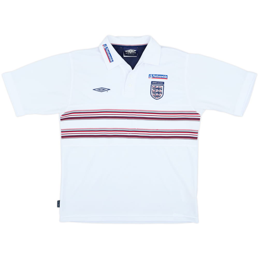 2002-03 England Umbro Polo Shirt - 9/10 - (M)