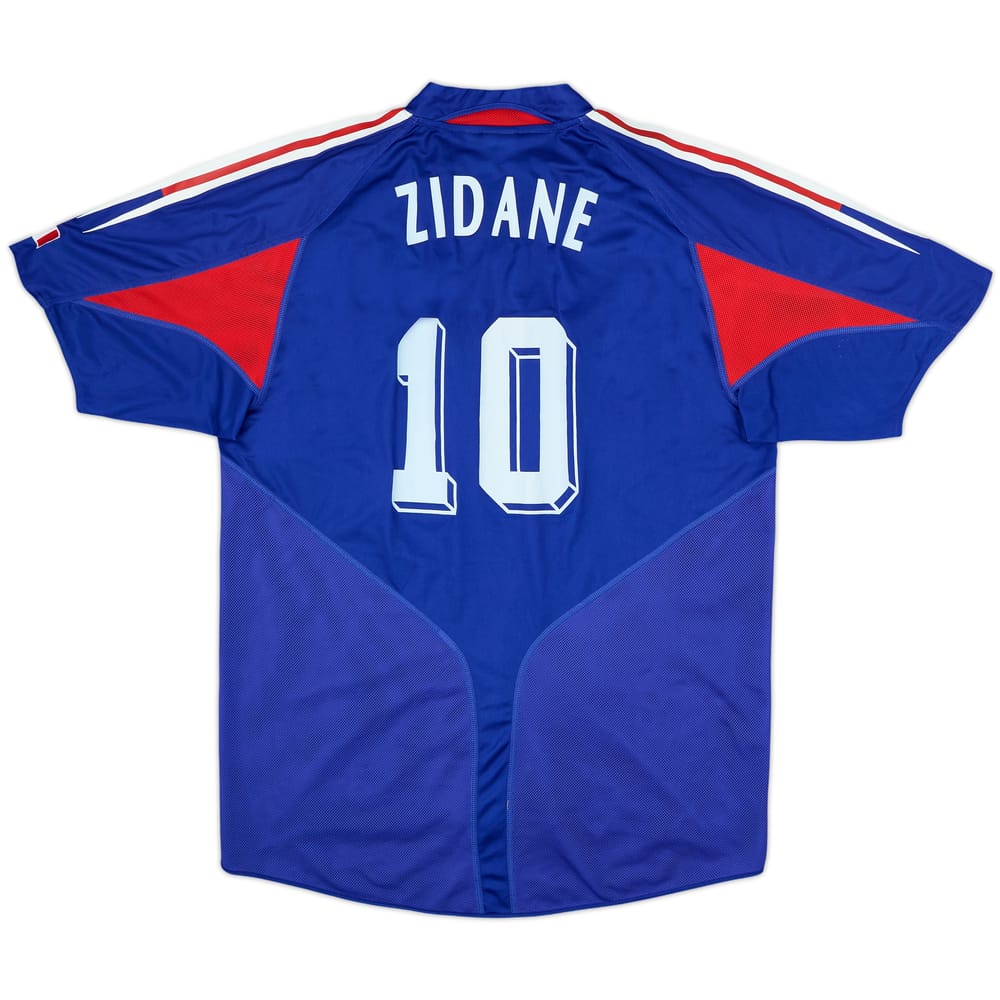 2004-06 France Home Shirt Zidane #10 - 7/10 - (L)