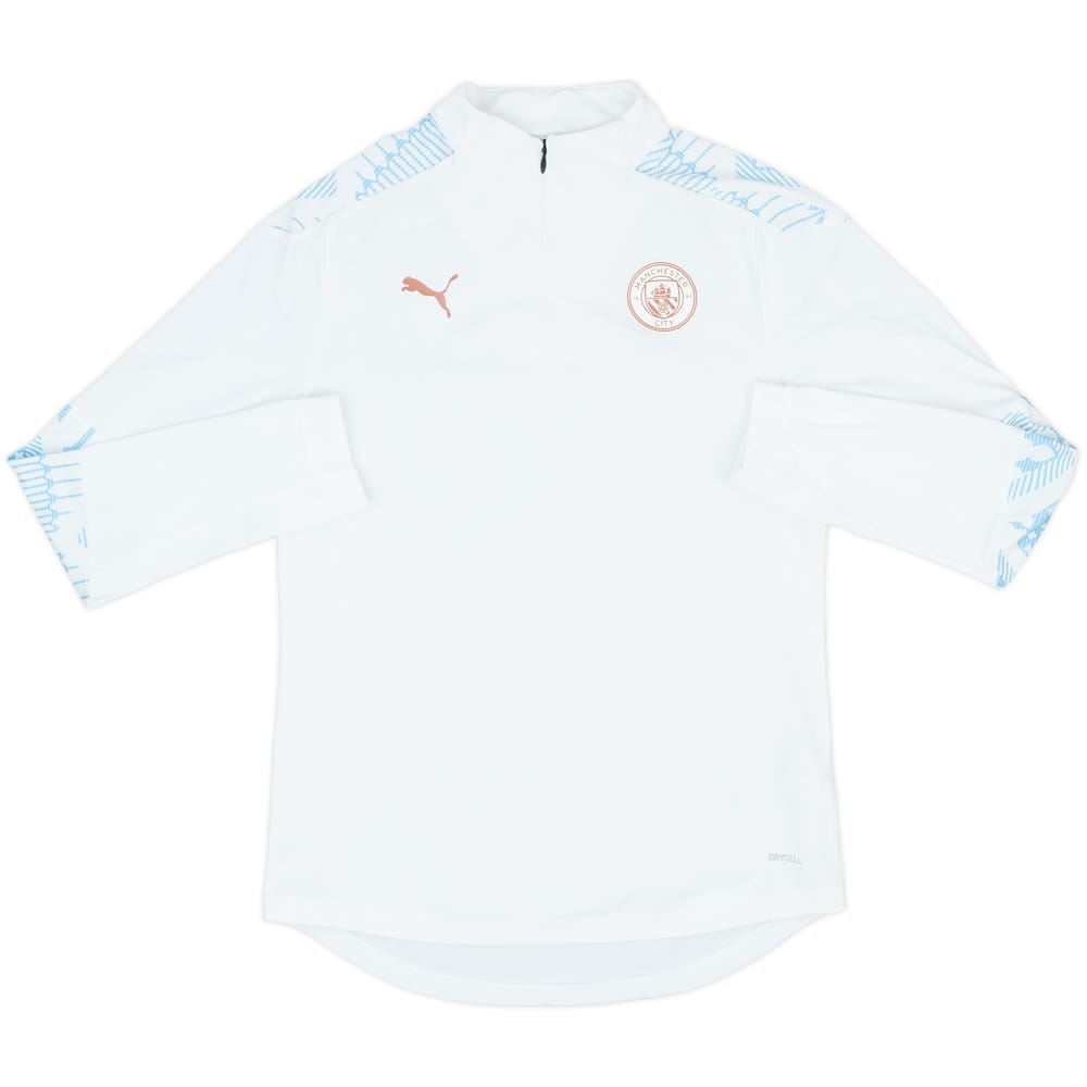 2019-20 Manchester City Puma 1/4 Zip Drill Top - 8/10 - (Women's S)