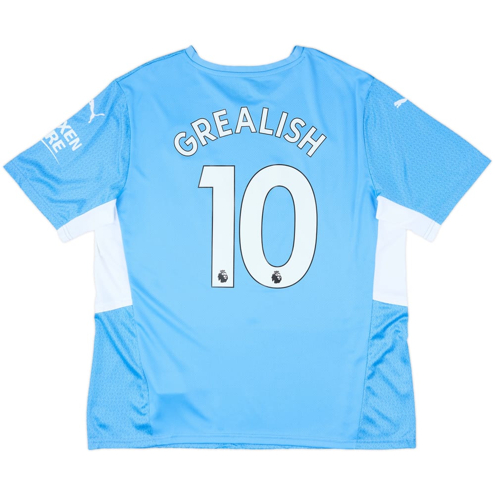 2021-22 Manchester City Home Shirt Grealish #10 - 10/10 - (XL)