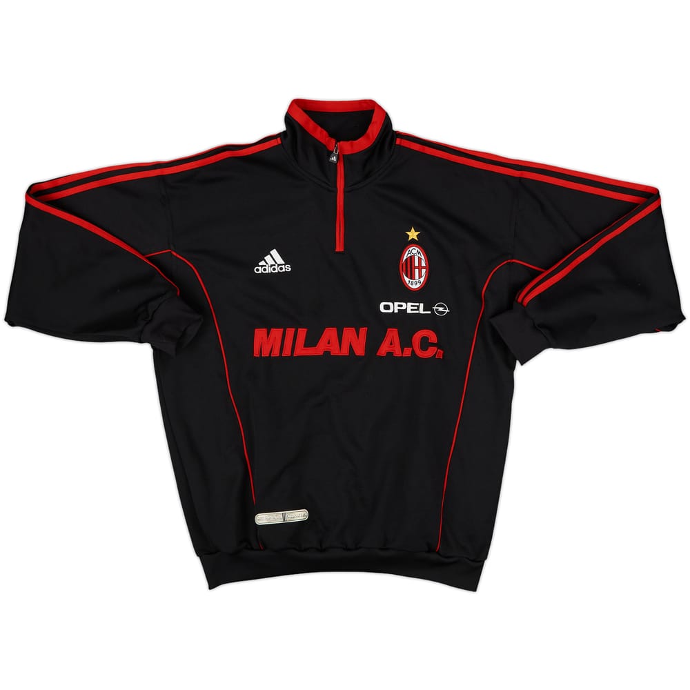 1999-00 AC Milan adidas 1/4 Zip Training Top - 8/10 - (L)