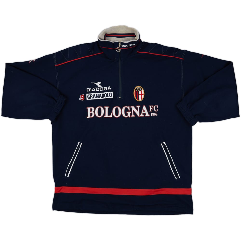 1998-00 Bologna Diadora 1/4 Zip Training Top - 8/10 - (XL)