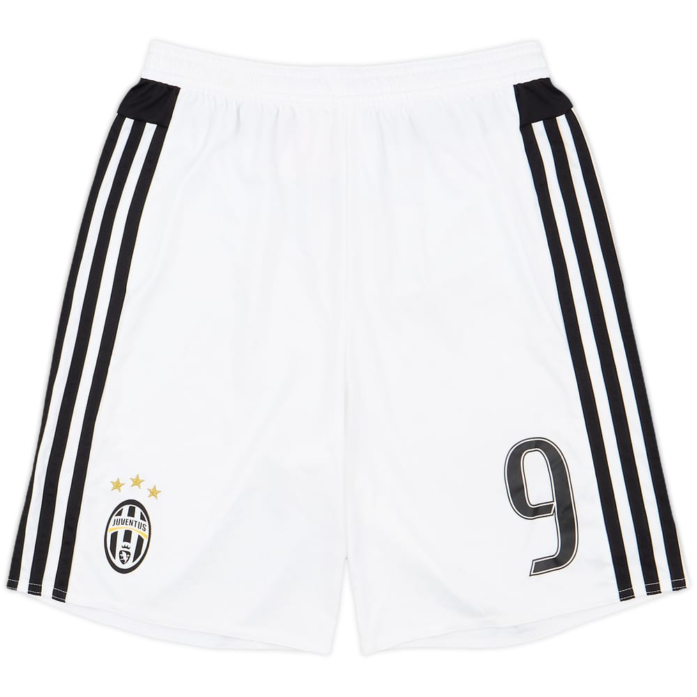 2015-16 Juventus Home Shorts #9 - 7/10 - (L.Boys)