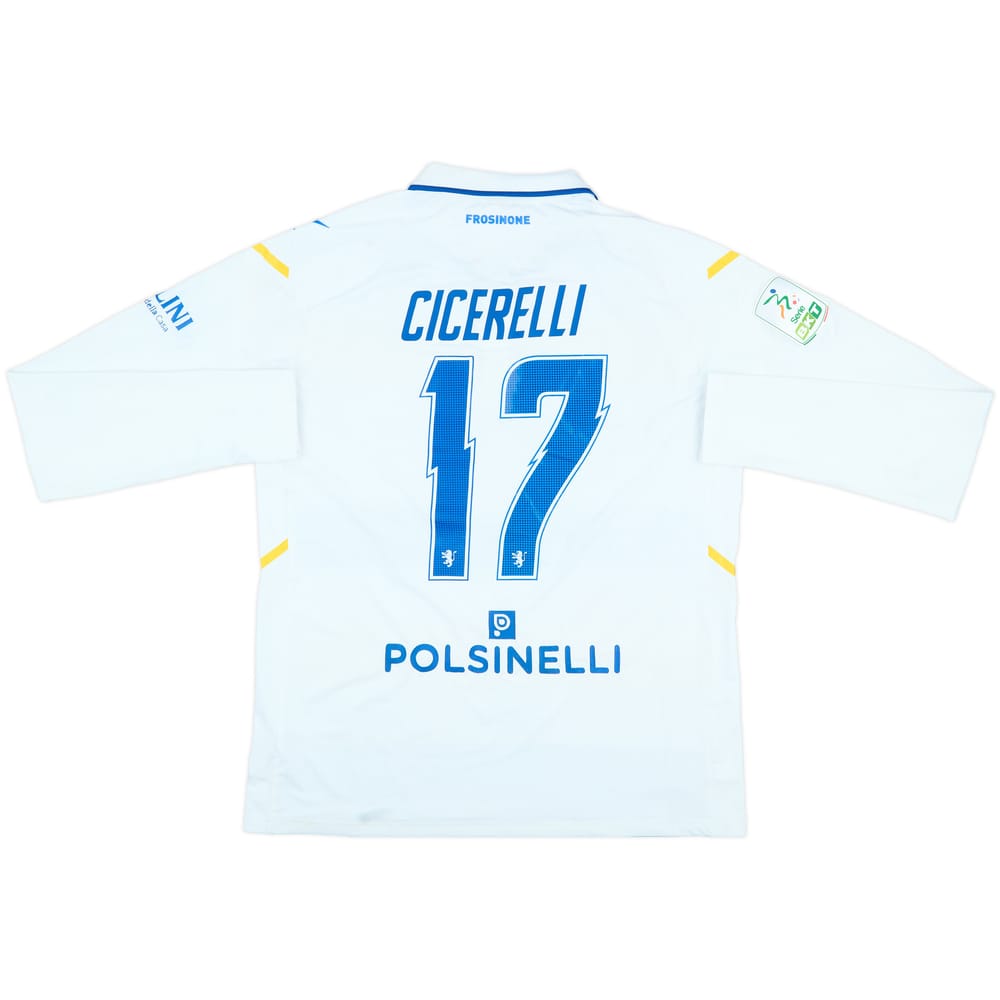 2021-22 Frosinone Match Issue Away L/S Shirt Cicerelli #17