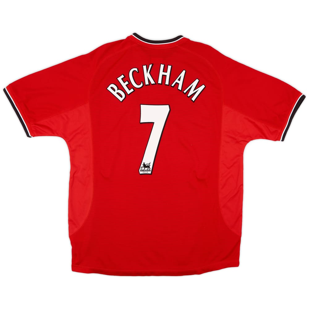 2000-02 Manchester United Home Shirt Beckham #7 - 5/10 - (XL)