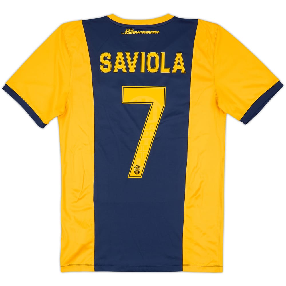 2014-15 Hellas Verona Home Shirt Saviola #7 - 8/10 - (S)
