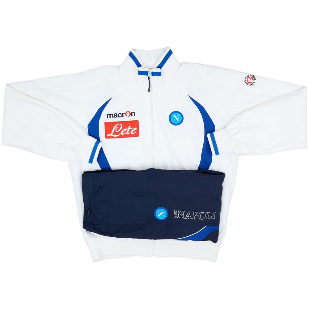 2009-10 Napoli Macron Tracksuit - 7/10 - (L)