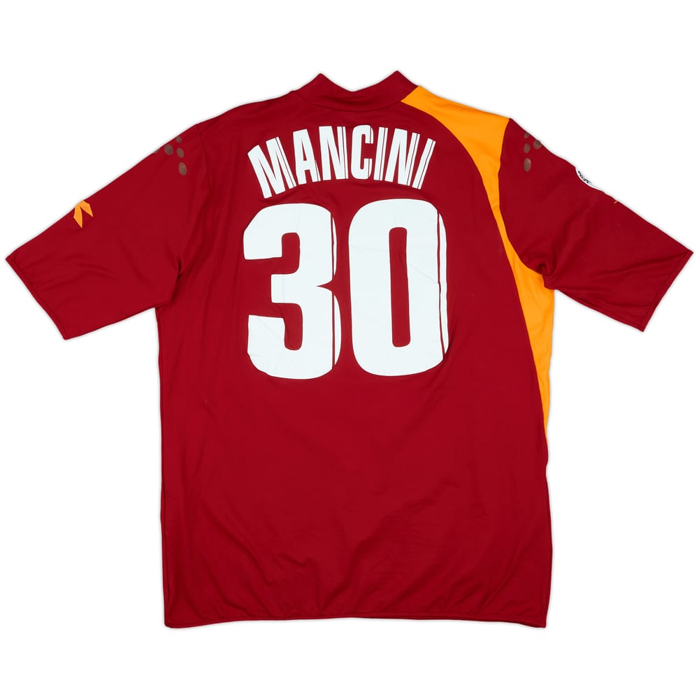 2005-06 Roma Match Issue Home Shirt Mancini #30